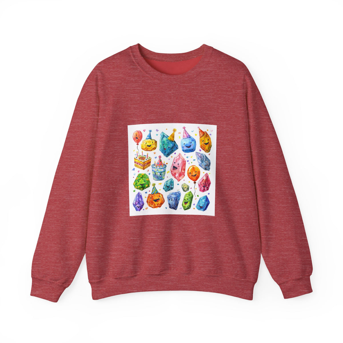 Crystal Birthday Party Crewneck | Neutrals & Reds