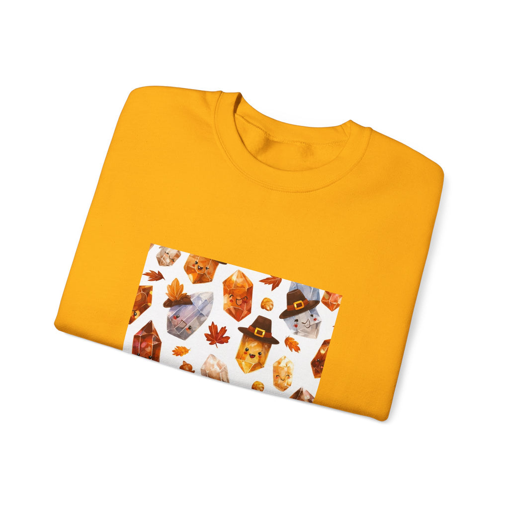 Thanksgiving Crystal Harvest Crewneck | Earth Tones & Brights