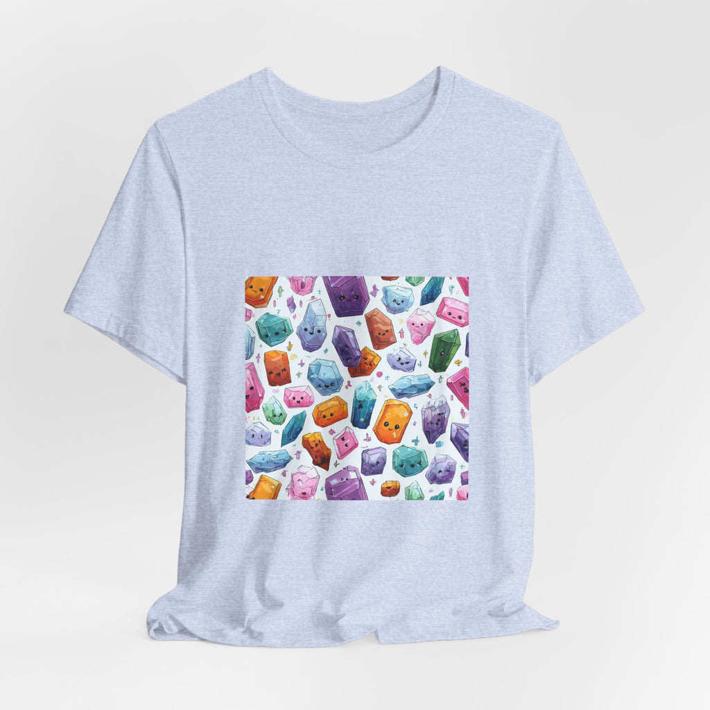 Pastel Crystal Friends T-Shirt | Soft Blues