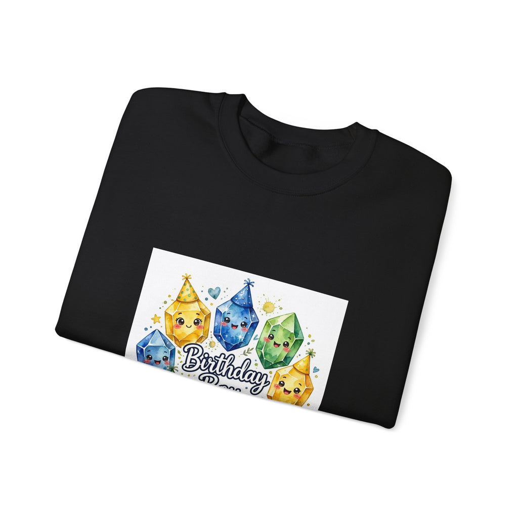 Birthday Boy Crystal Party Crewneck | Neutrals & Reds