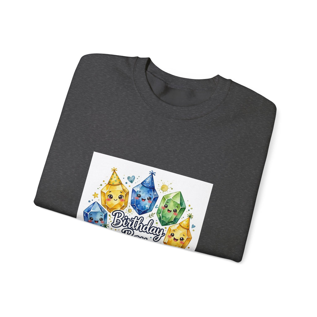 Birthday Boy Crystal Party Crewneck | Neutrals & Reds