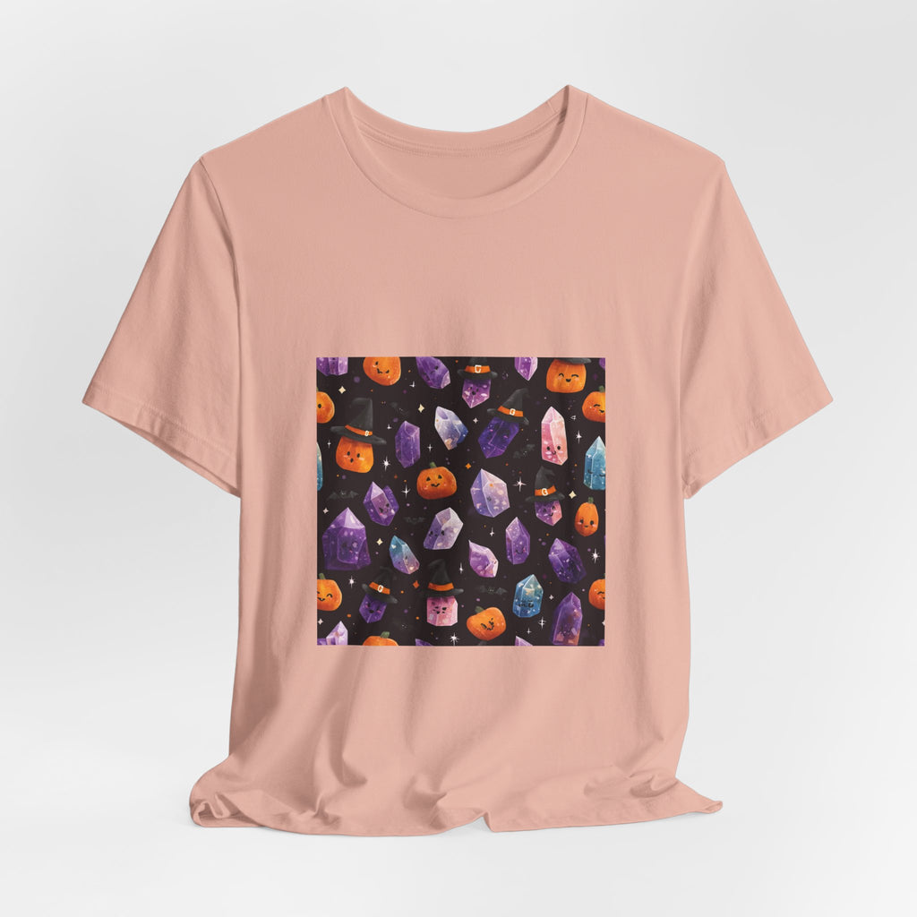 Halloween Crystal Party T-Shirt | Peach & Sunset