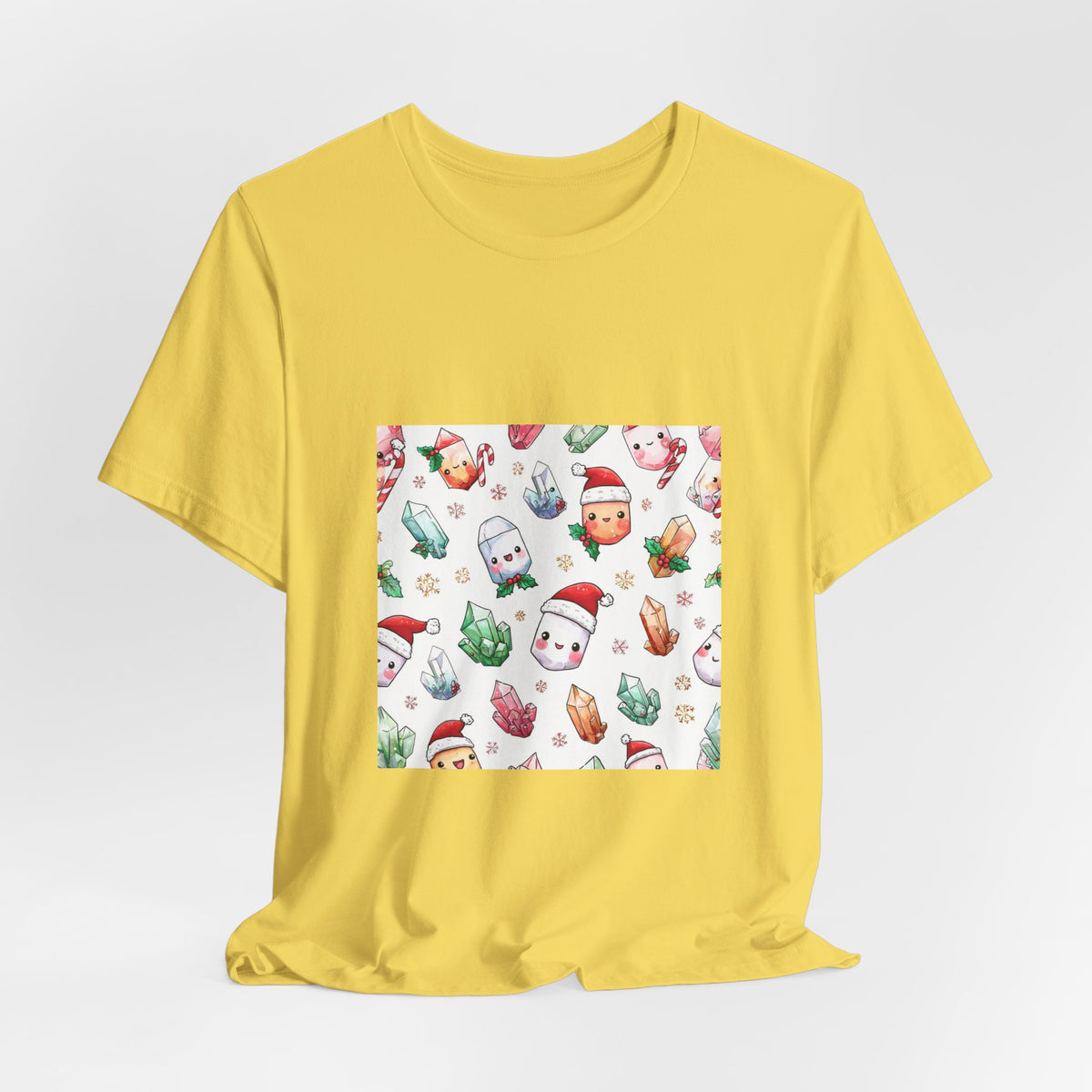 Pastel Christmas Crystal Friends T-Shirt | Golds, Mints & Teal