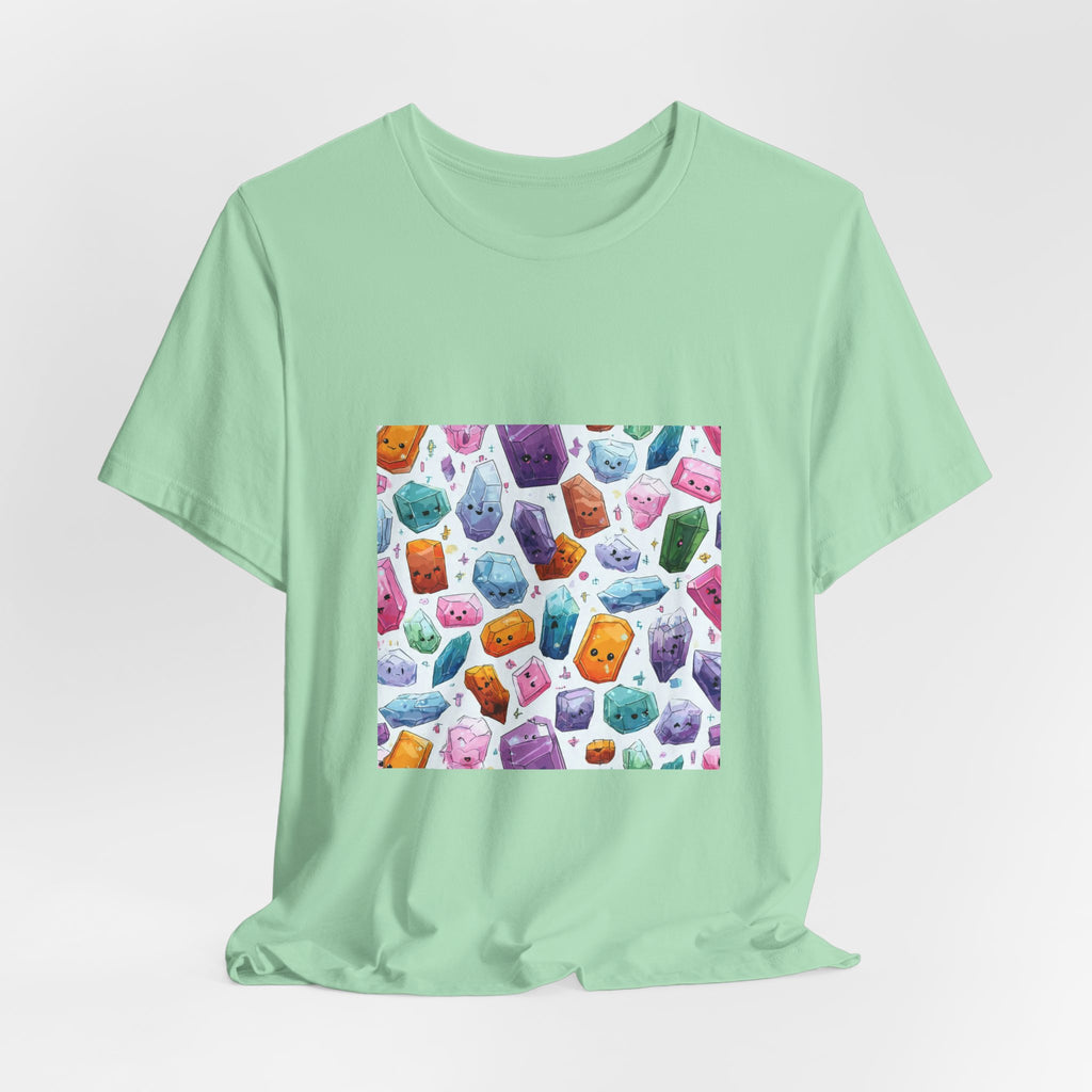 Pastel Crystal Friends T-Shirt | Golds, Mints & Teal