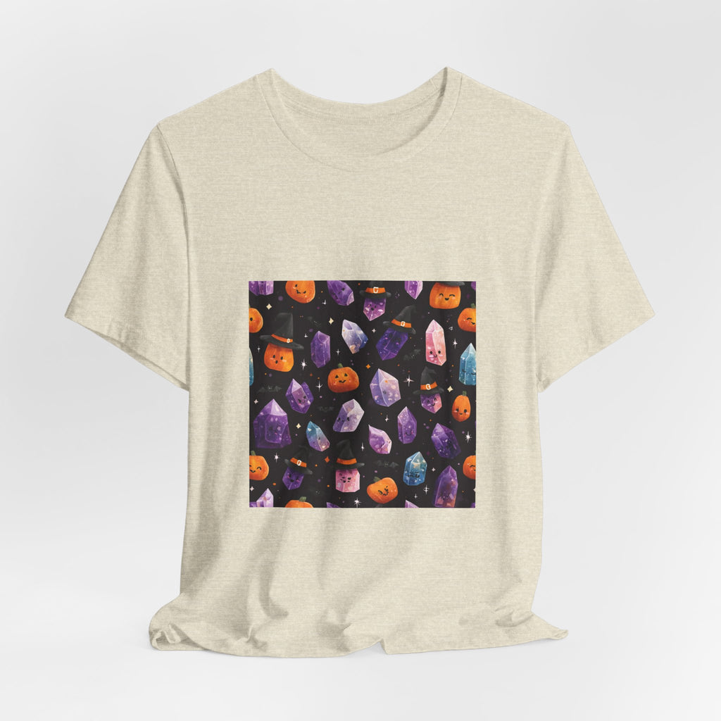 Halloween Crystal Party T-Shirt | Sandy Neutrals & Oranges
