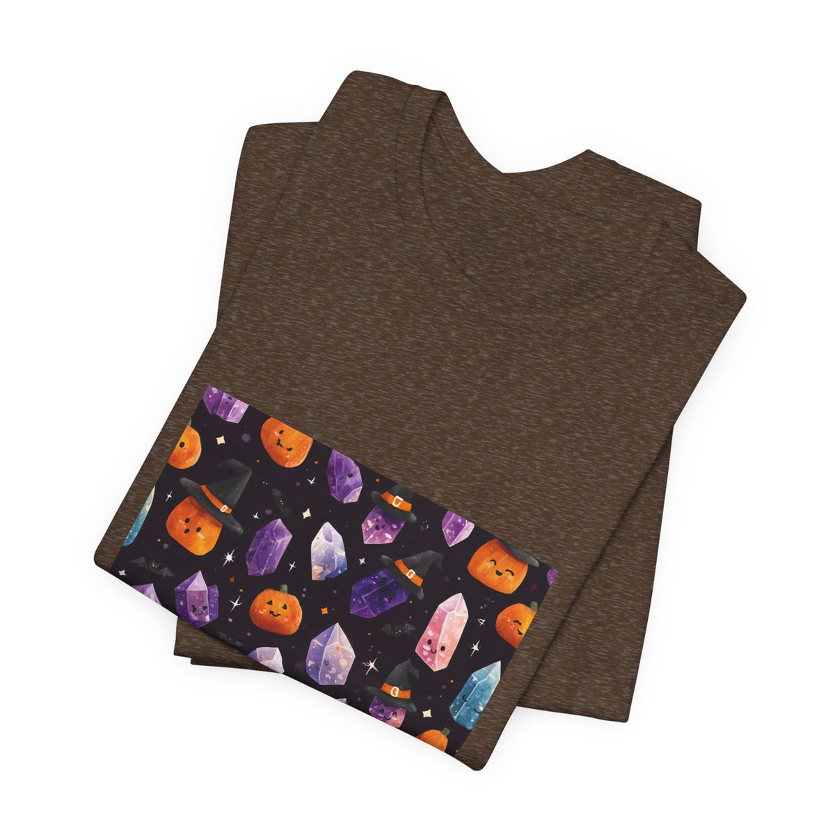 Halloween Crystal Party T-Shirt | Earthy Reds & Browns