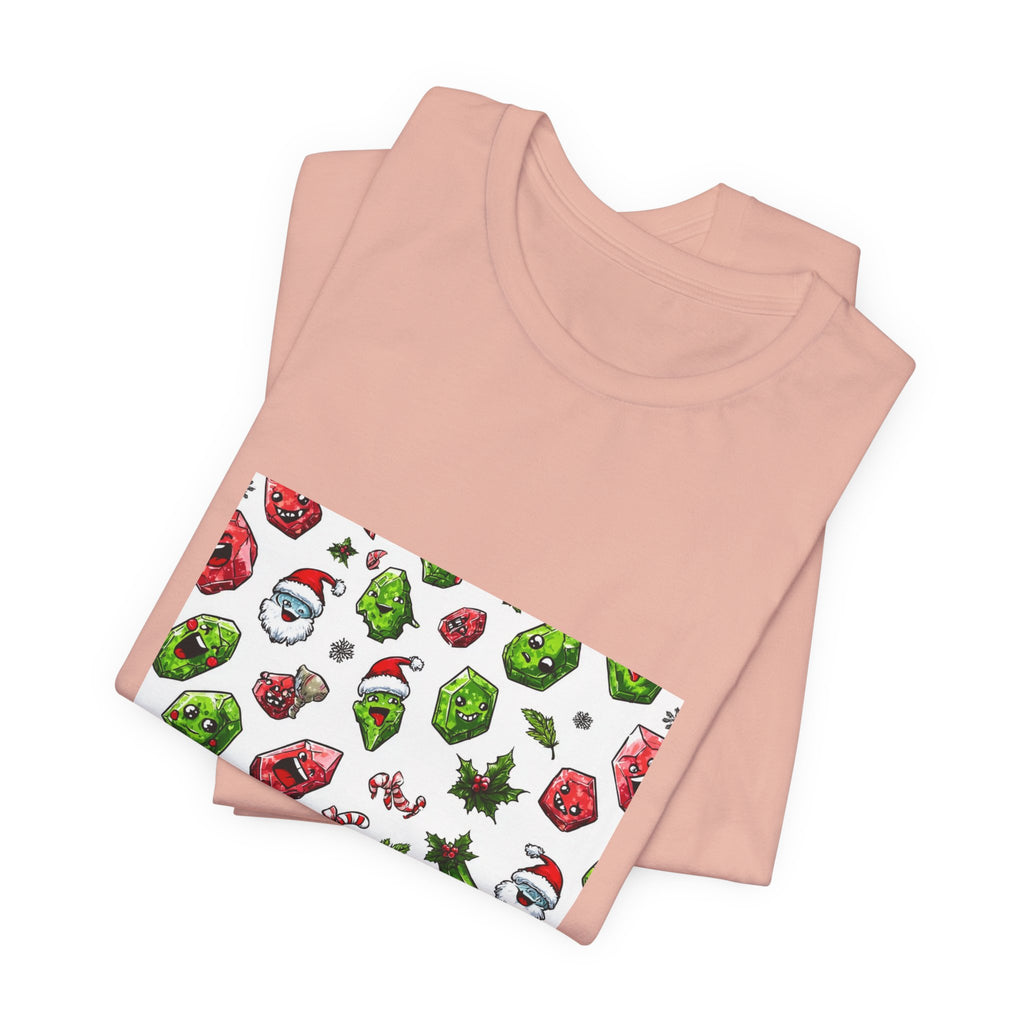 Christmas Crystal Cheer T-Shirt | Peach & Sunset