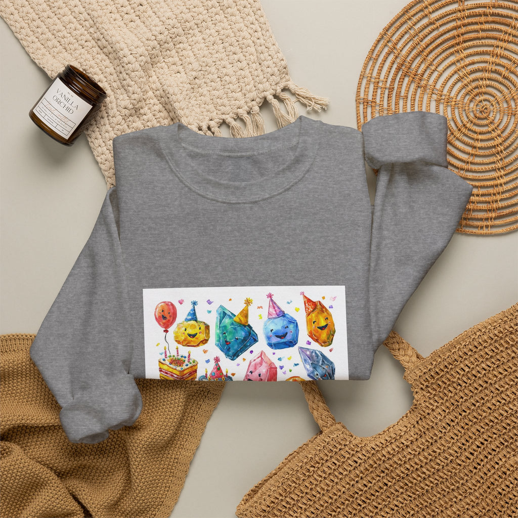 Crystal Birthday Party Crewneck | Neutrals & Reds