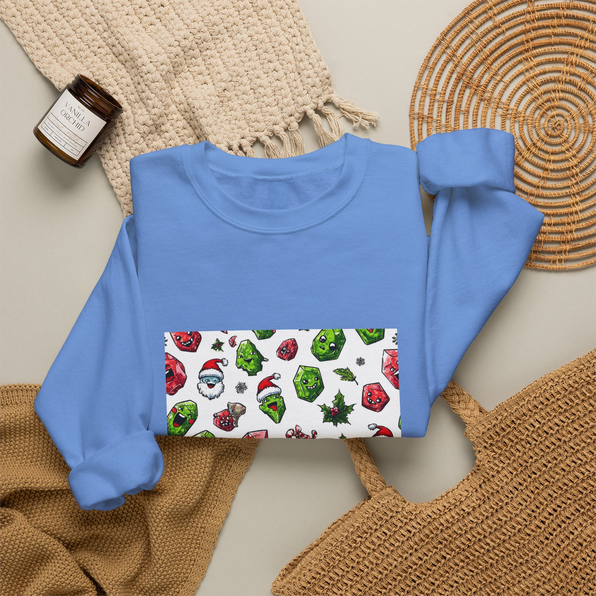 Christmas Crystal Cheer Crewneck | Blues, Purples & Pinks