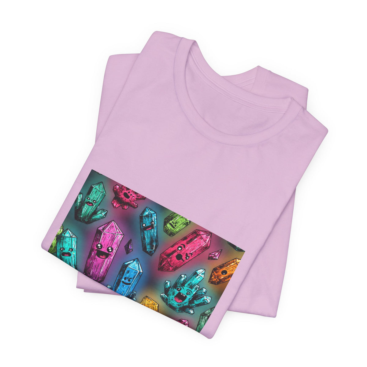 Colorful Crystal Characters T-Shirt | Royal, Navy & Purple