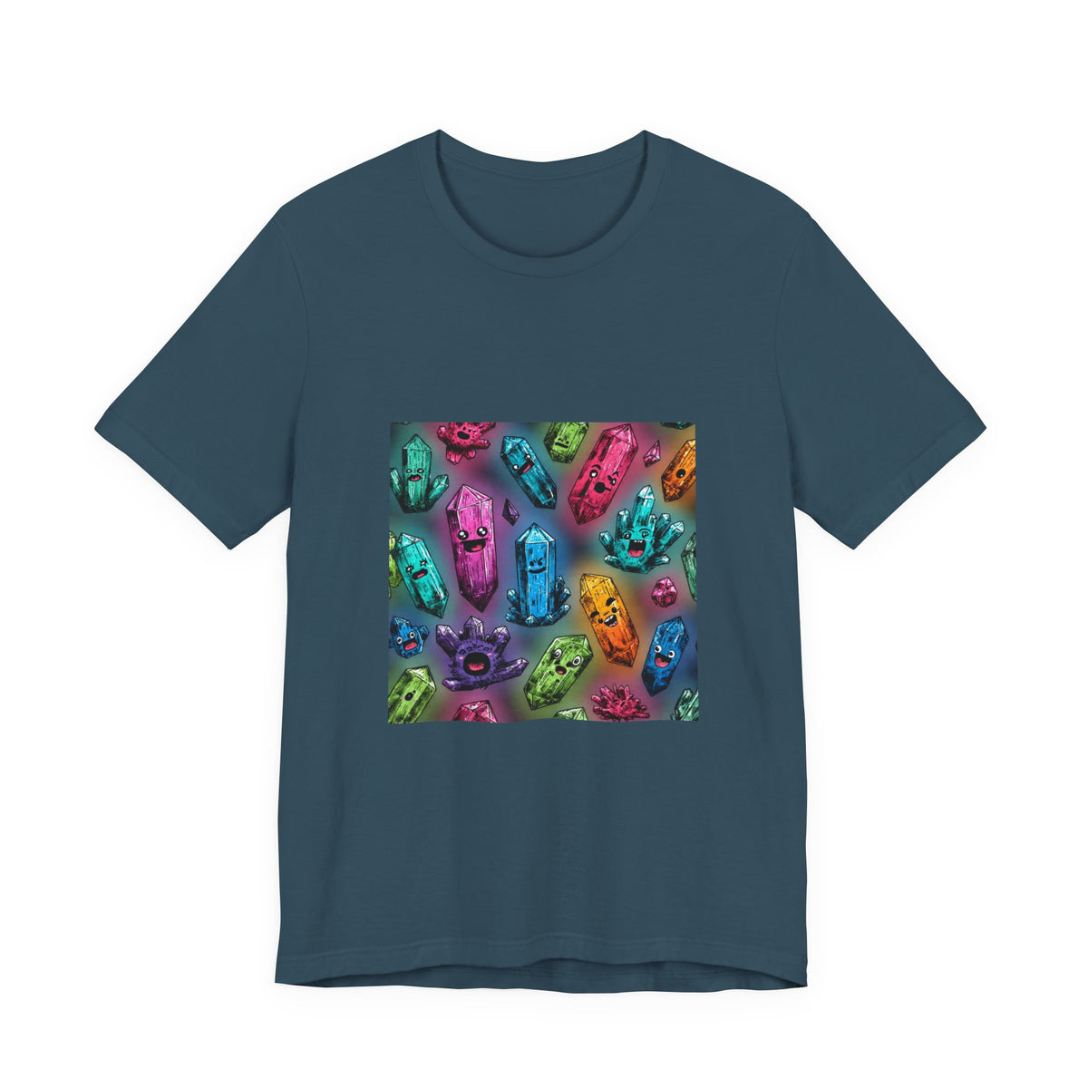 Colorful Crystal Characters T-Shirt | Forest & Ocean