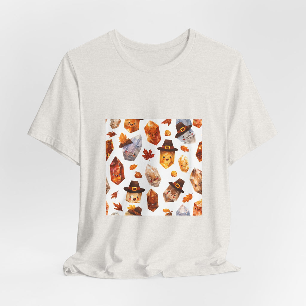 Thanksgiving Crystal Harvest T-Shirt | Sandy Neutrals & Oranges
