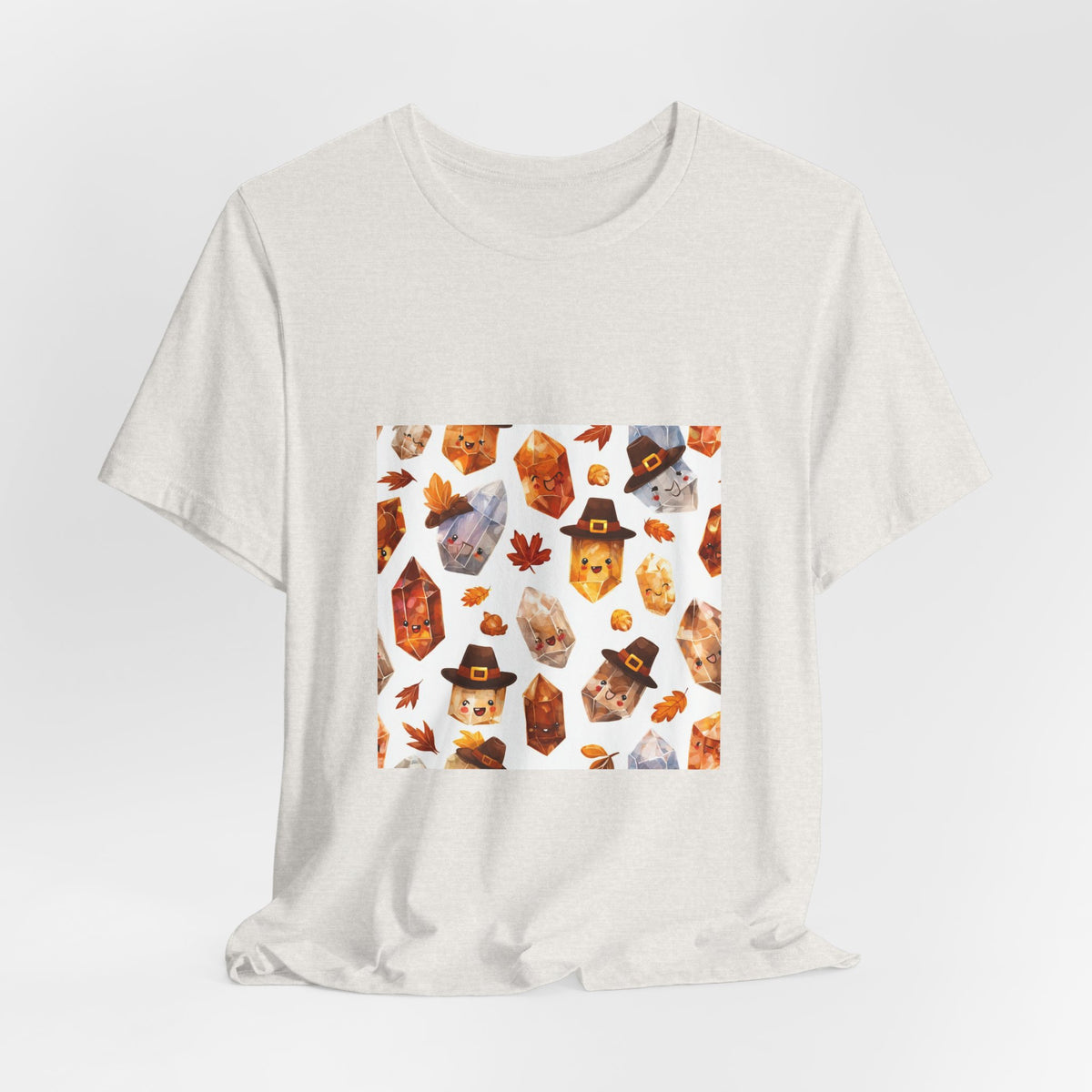 Thanksgiving Crystal Harvest T-Shirt | Sandy Neutrals & Oranges