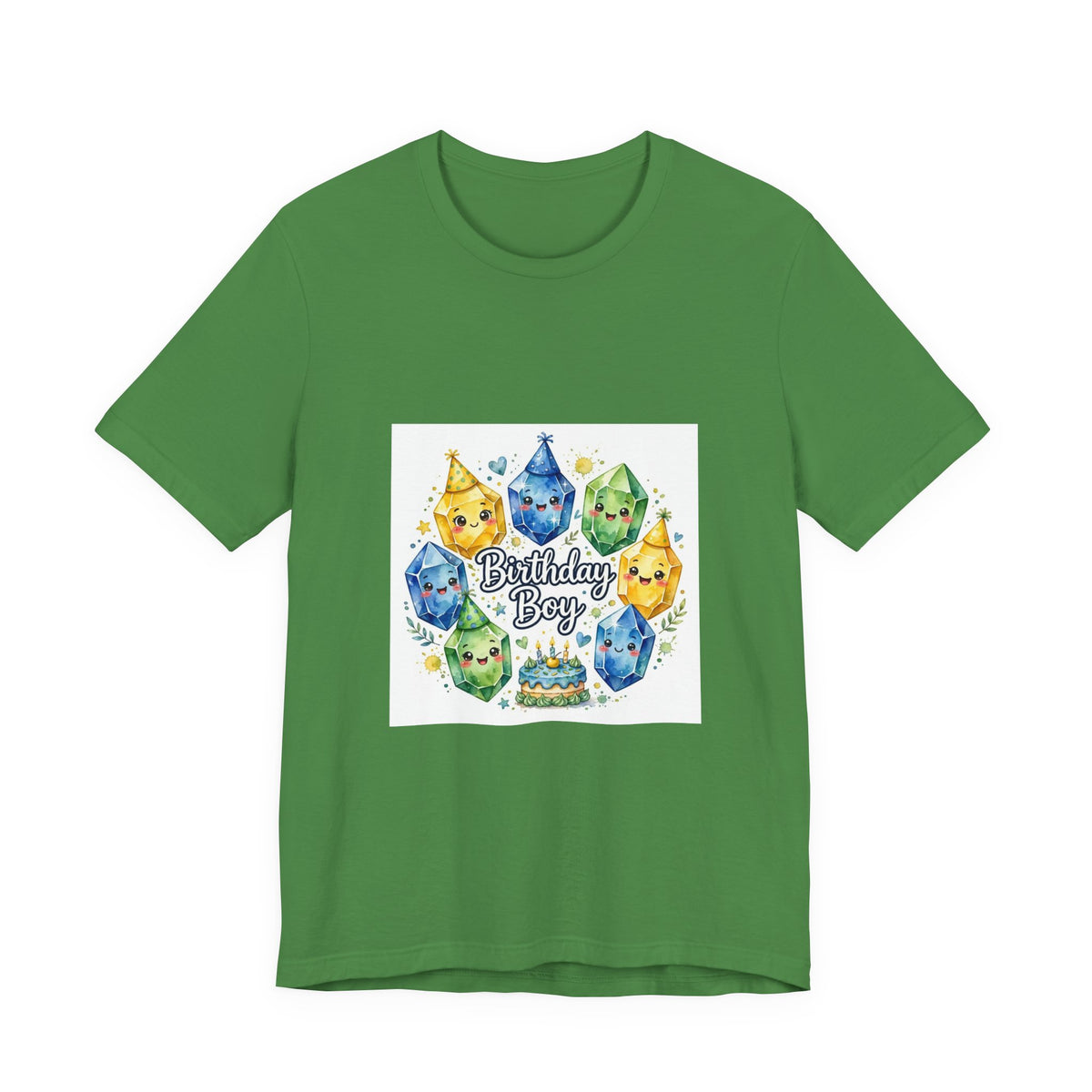 Birthday Boy Crystal Party T-Shirt | Greens