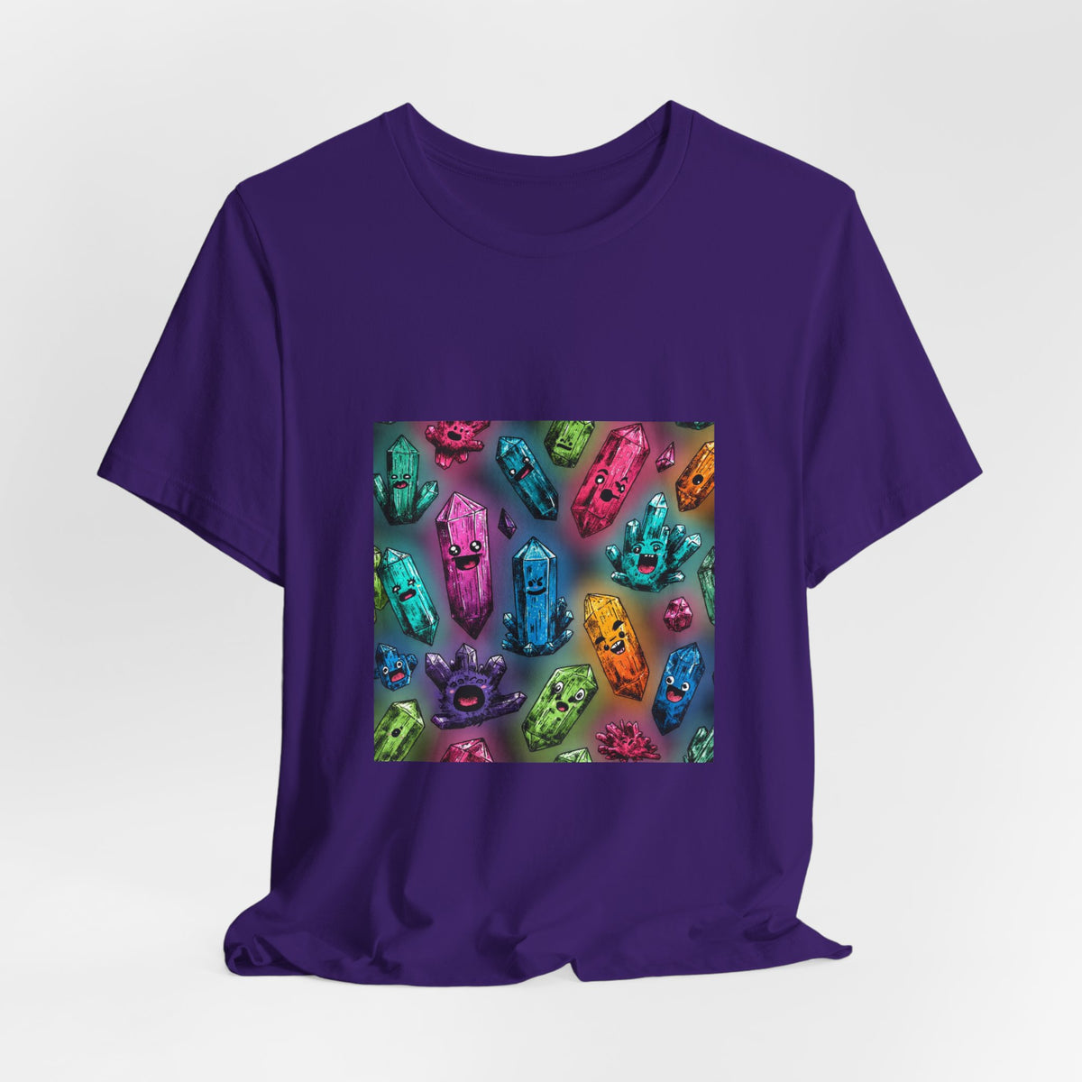 Colorful Crystal Characters T-Shirt | Royal, Navy & Purple