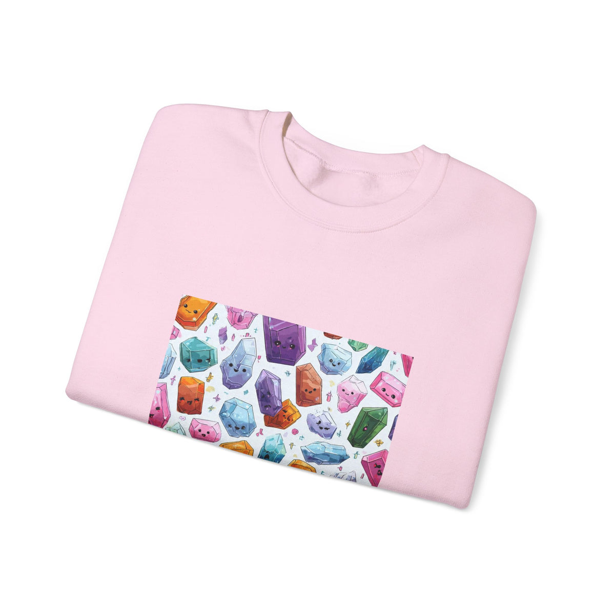Pastel Crystal Friends Crewneck | Blues, Purples & Pinks