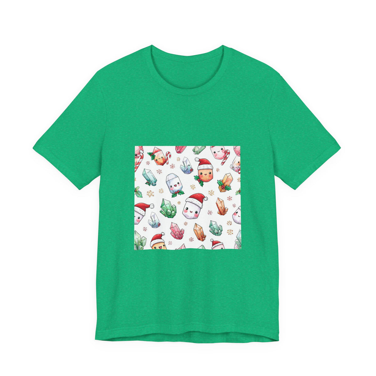 Pastel Christmas Crystal Friends T-Shirt | Greens