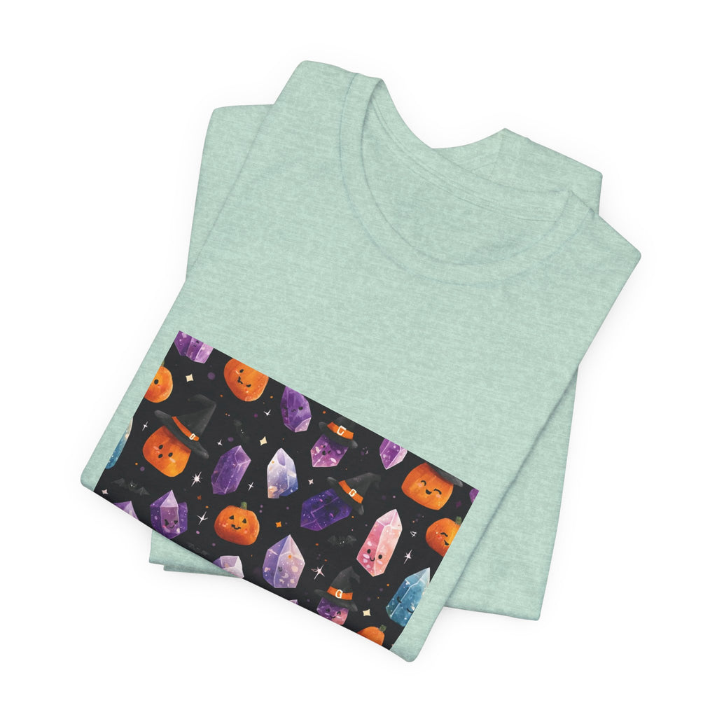 Halloween Crystal Party T-Shirt | Golds, Mints & Teal