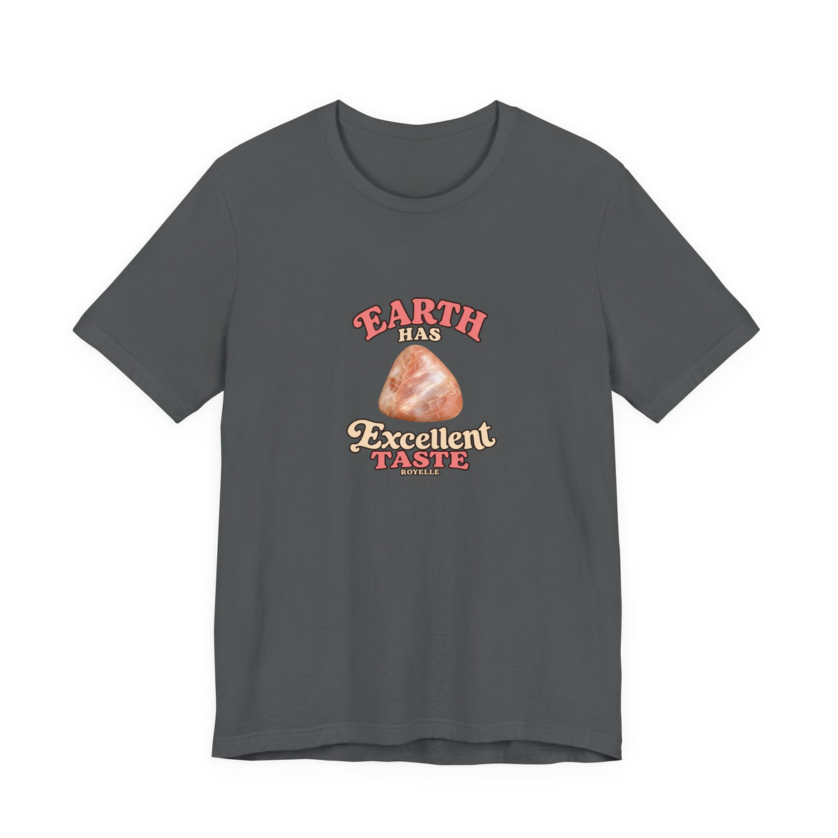 Earth Has Excellent Taste — Peach Moonstone Tee | Dark Neutrals & Reds