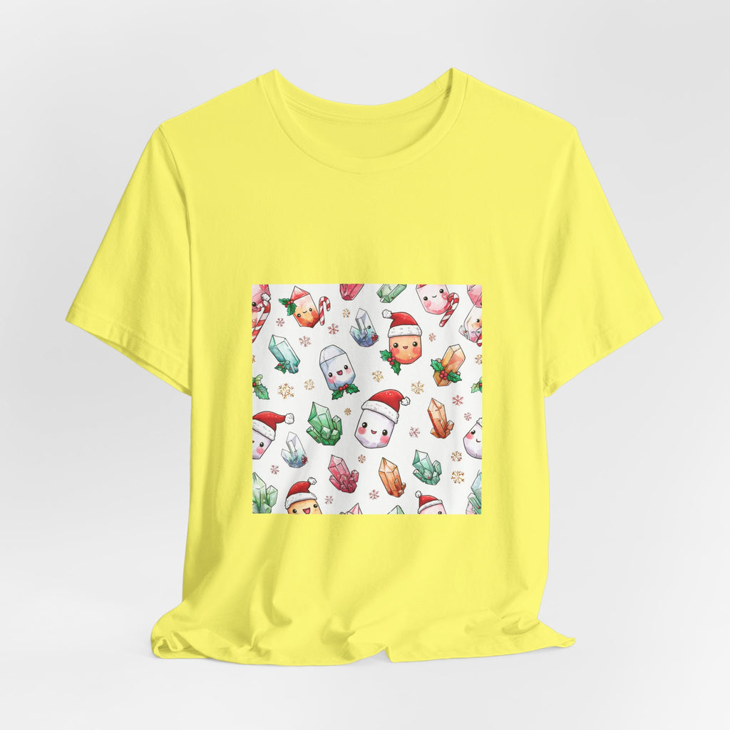 Pastel Christmas Crystal Friends T-Shirt | Golds, Mints & Teal
