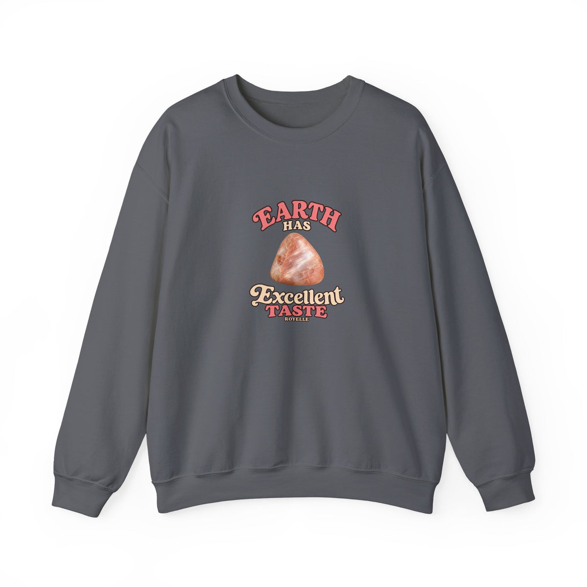 Earth Has Excellent Taste — Peach Moonstone Crewneck | Neutrals & Reds