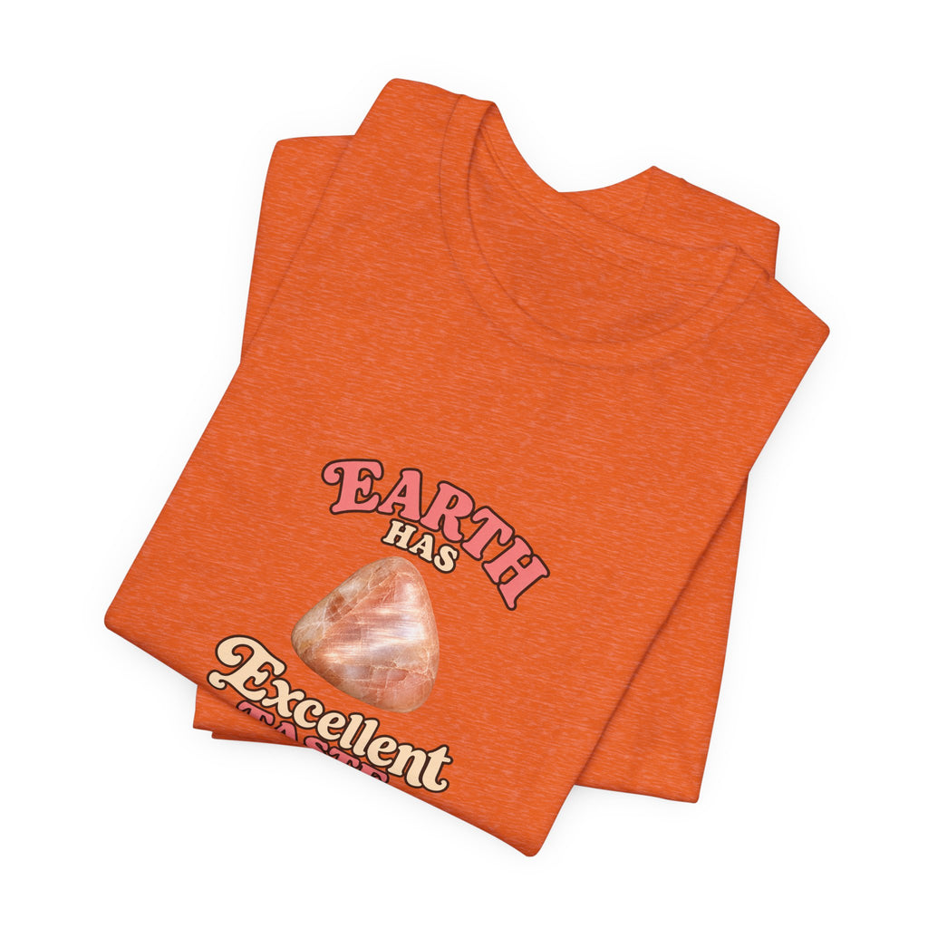 Earth Has Excellent Taste — Peach Moonstone Tee | Peach & Sunset