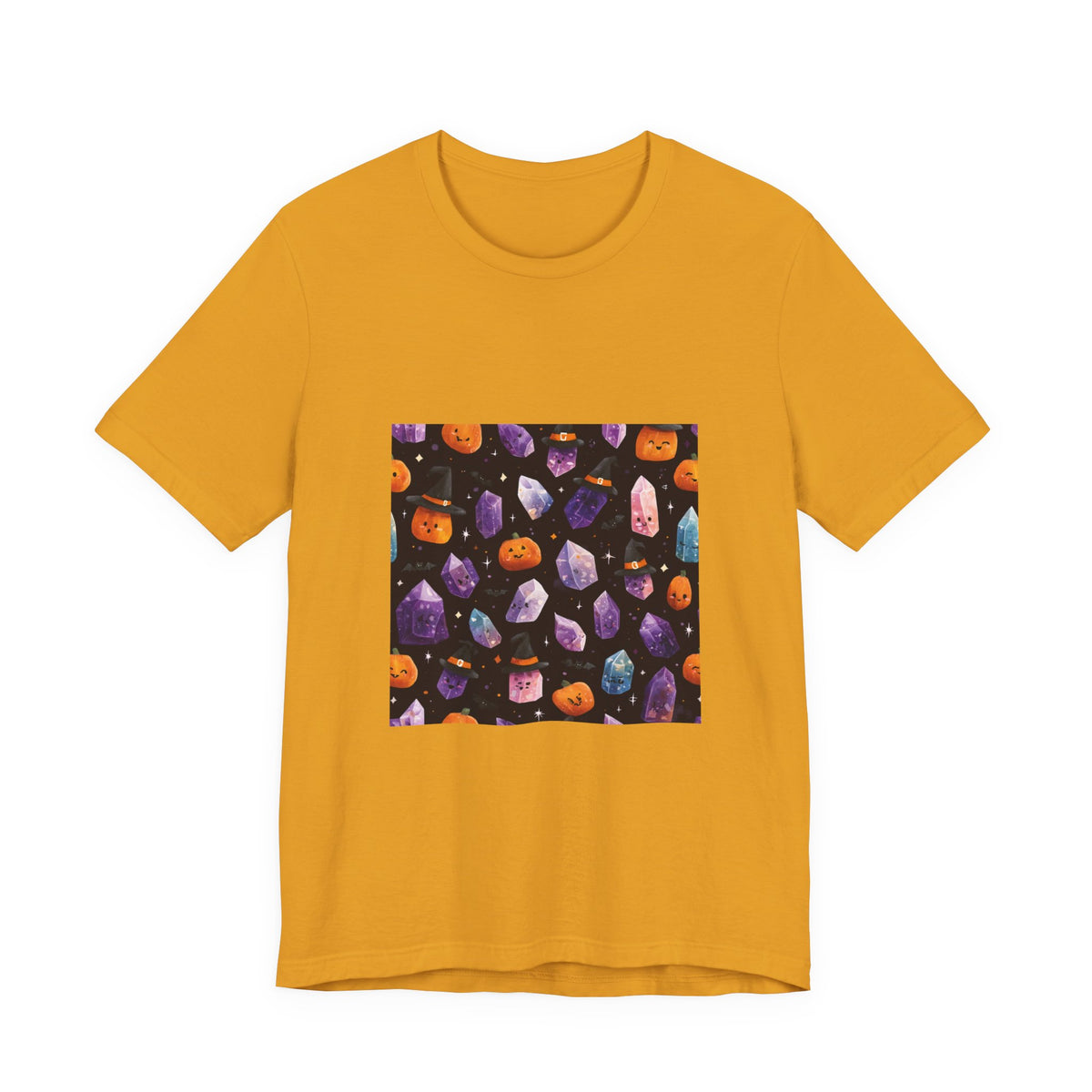 Halloween Crystal Party T-Shirt | Golds, Mints & Teal