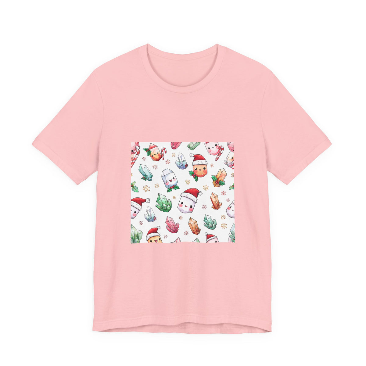 Pastel Christmas Crystal Friends T-Shirt | Pinks & Orchid
