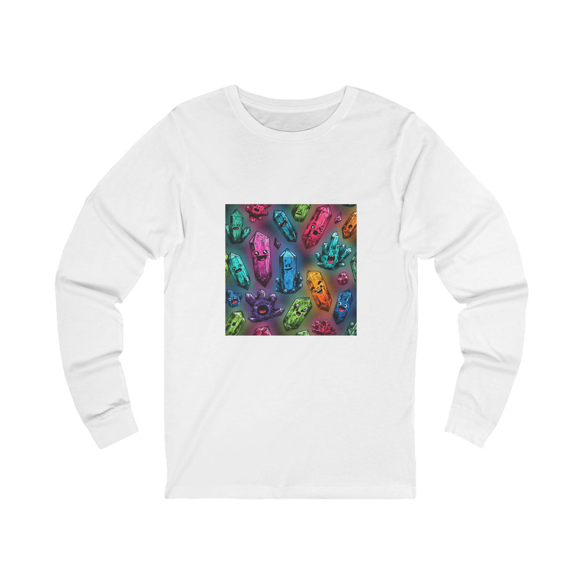 Colorful Crystal Characters Long Sleeve T-Shirt