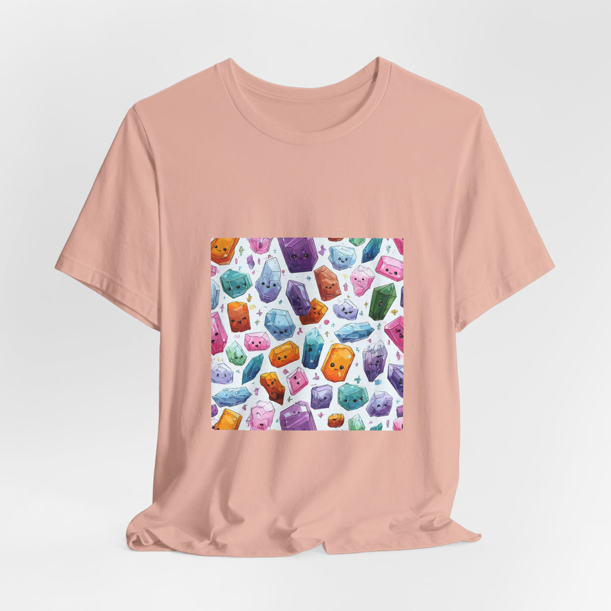 Pastel Crystal Friends T-Shirt | Peach & Sunset