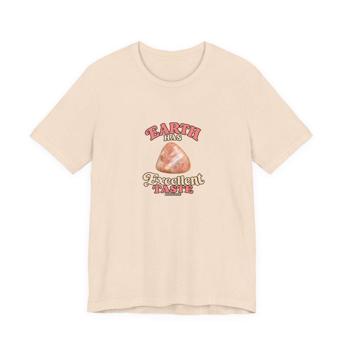 Earth Has Excellent Taste — Peach Moonstone Tee | Sandy Neutrals & Oranges