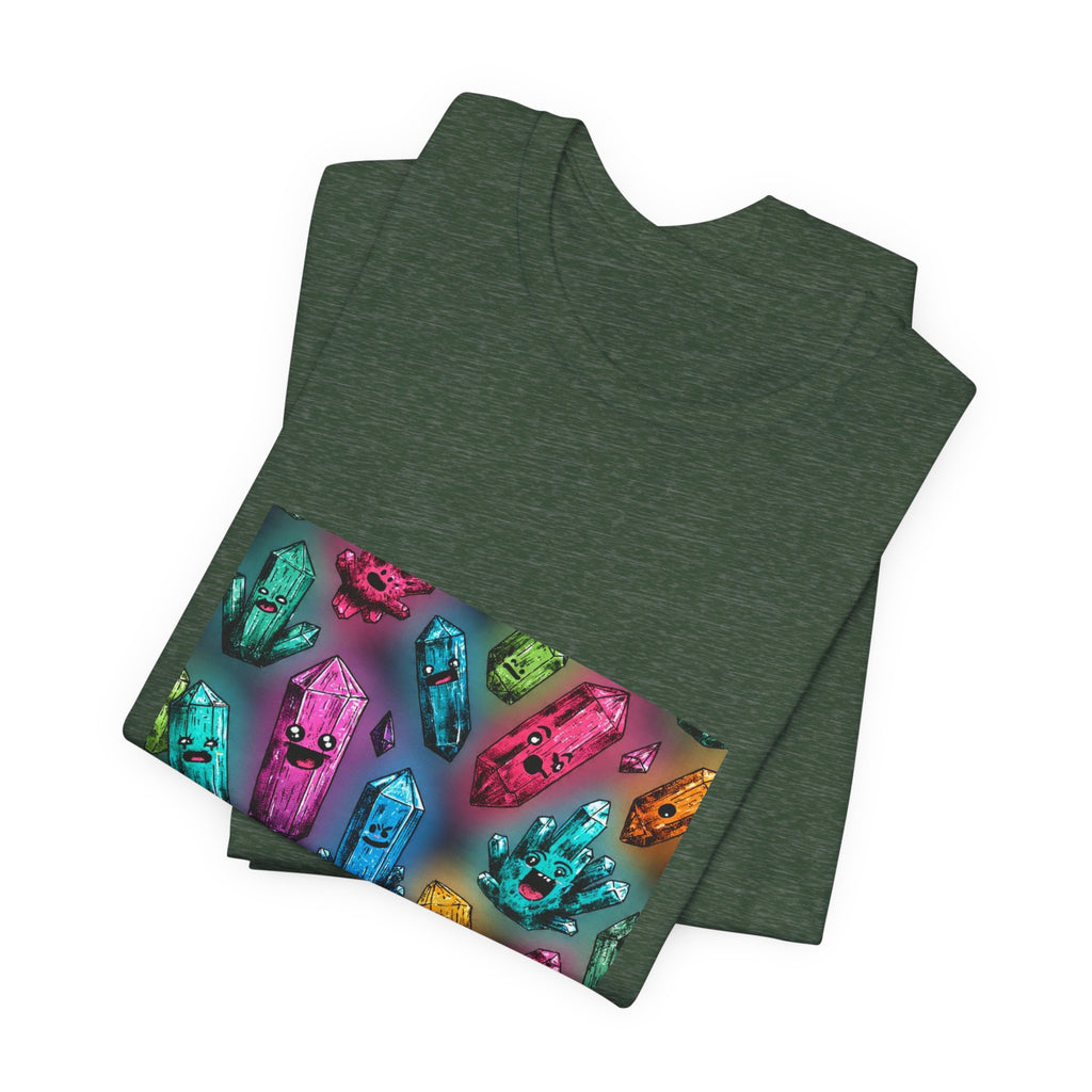 Colorful Crystal Characters T-Shirt | Forest & Ocean