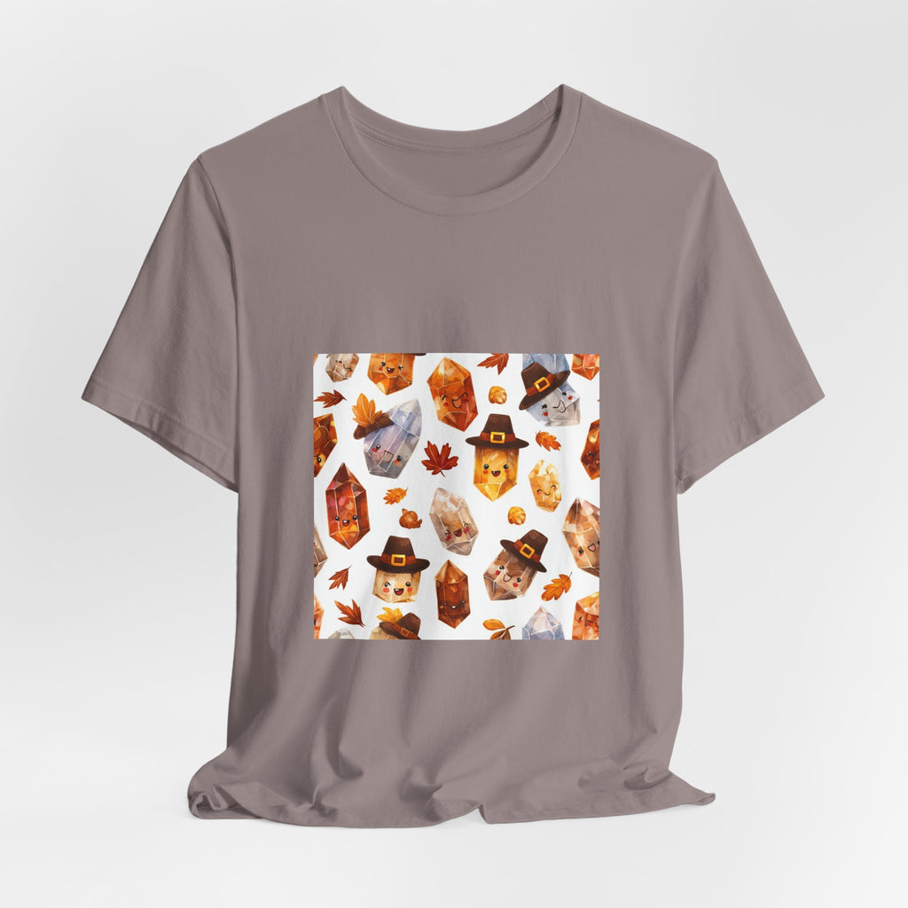 Thanksgiving Crystal Harvest T-Shirt | Sandy Neutrals & Oranges