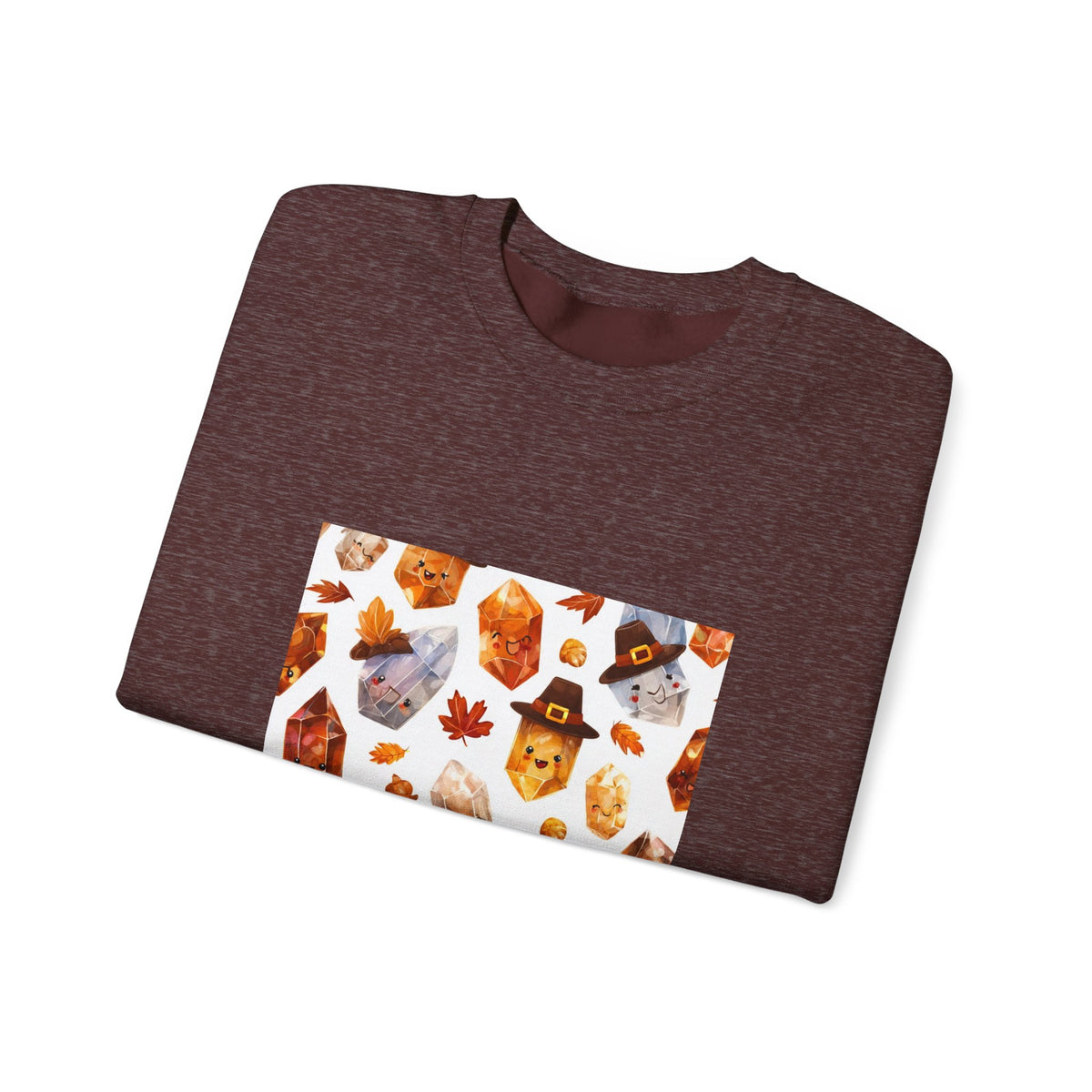 Thanksgiving Crystal Harvest Crewneck | Earth Tones & Brights