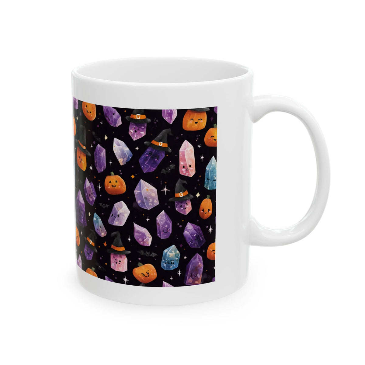 Halloween Crystal Party White Mug