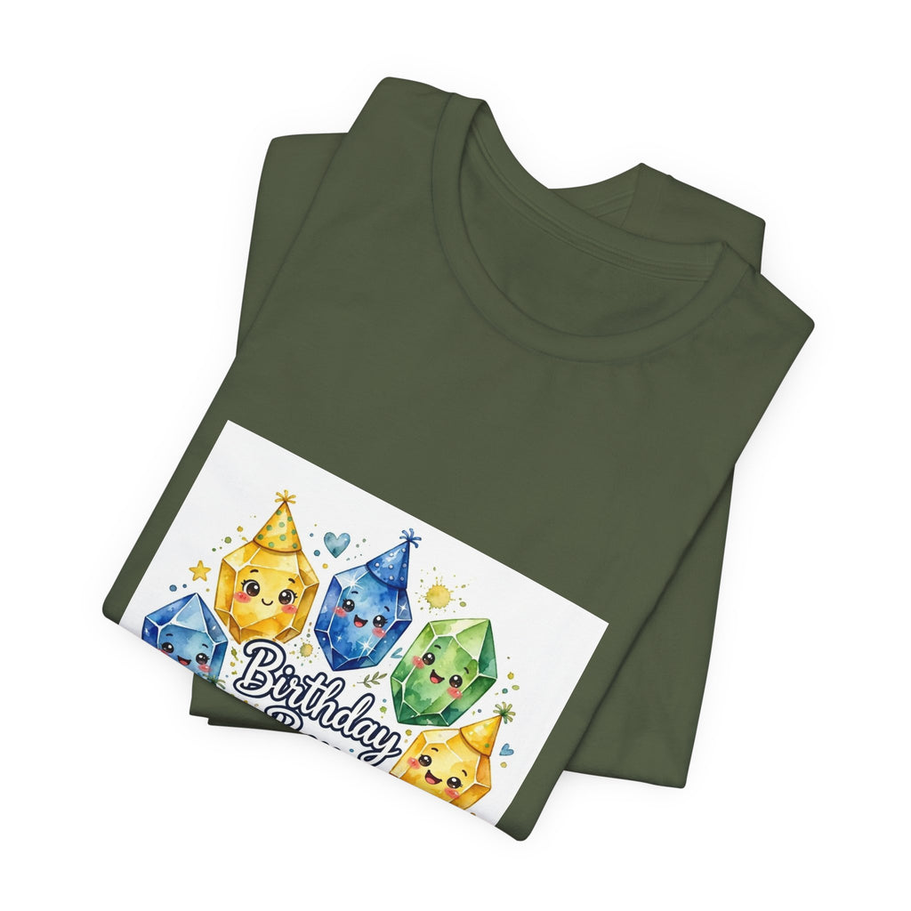 Birthday Boy Crystal Party T-Shirt | Greens