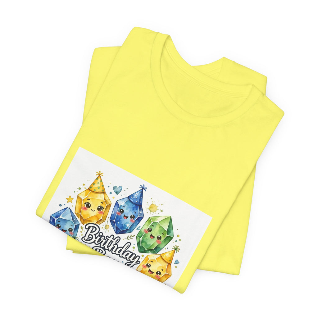 Birthday Boy Crystal Party T-Shirt | Golds, Mints & Teal