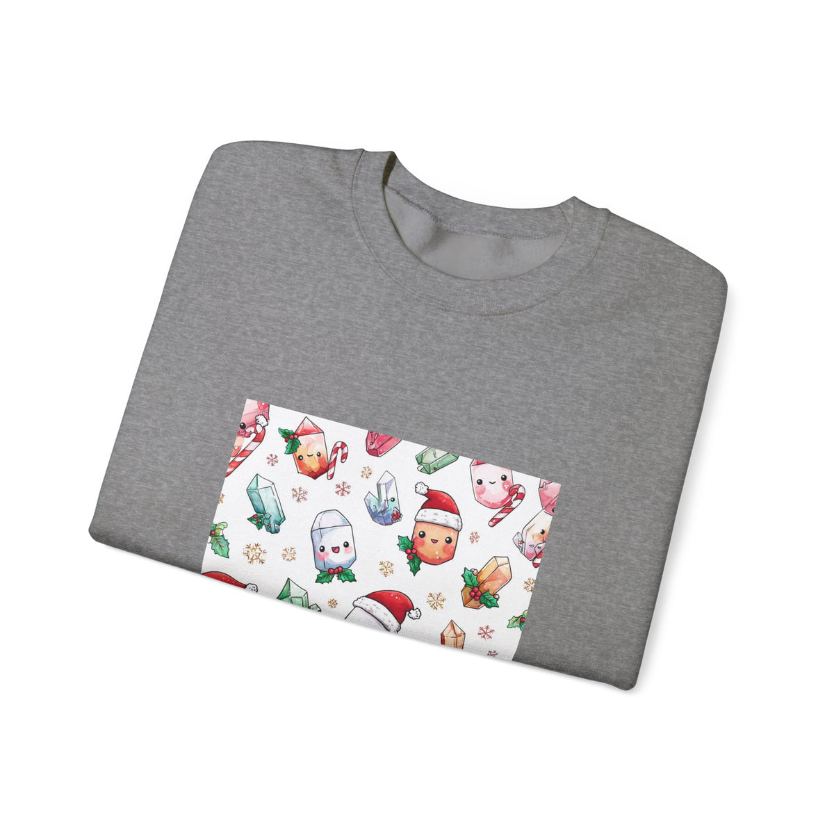 Pastel Christmas Crystal Friends Crewneck | Neutrals & Reds