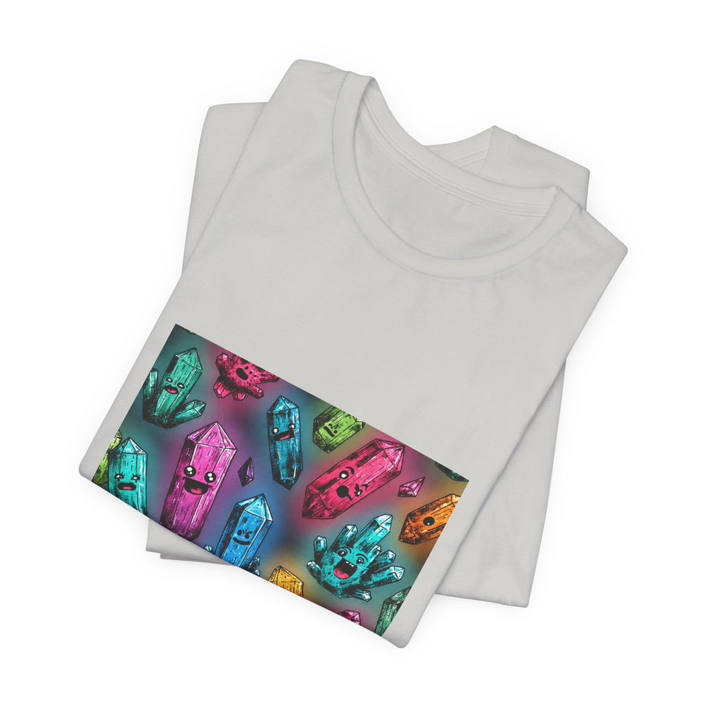Colorful Crystal Characters T-Shirt | Light Neutrals