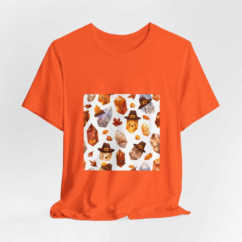 Thanksgiving Crystal Harvest T-Shirt | Sandy Neutrals & Oranges