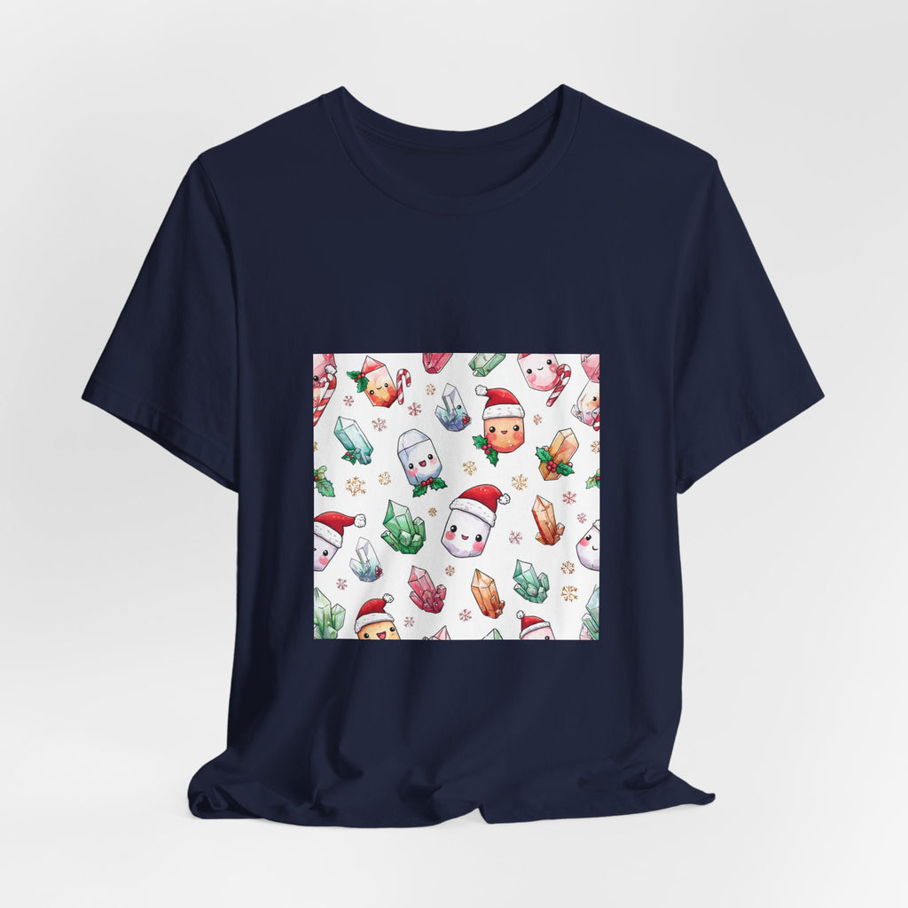 Pastel Christmas Crystal Friends T-Shirt | Royal, Navy & Purple