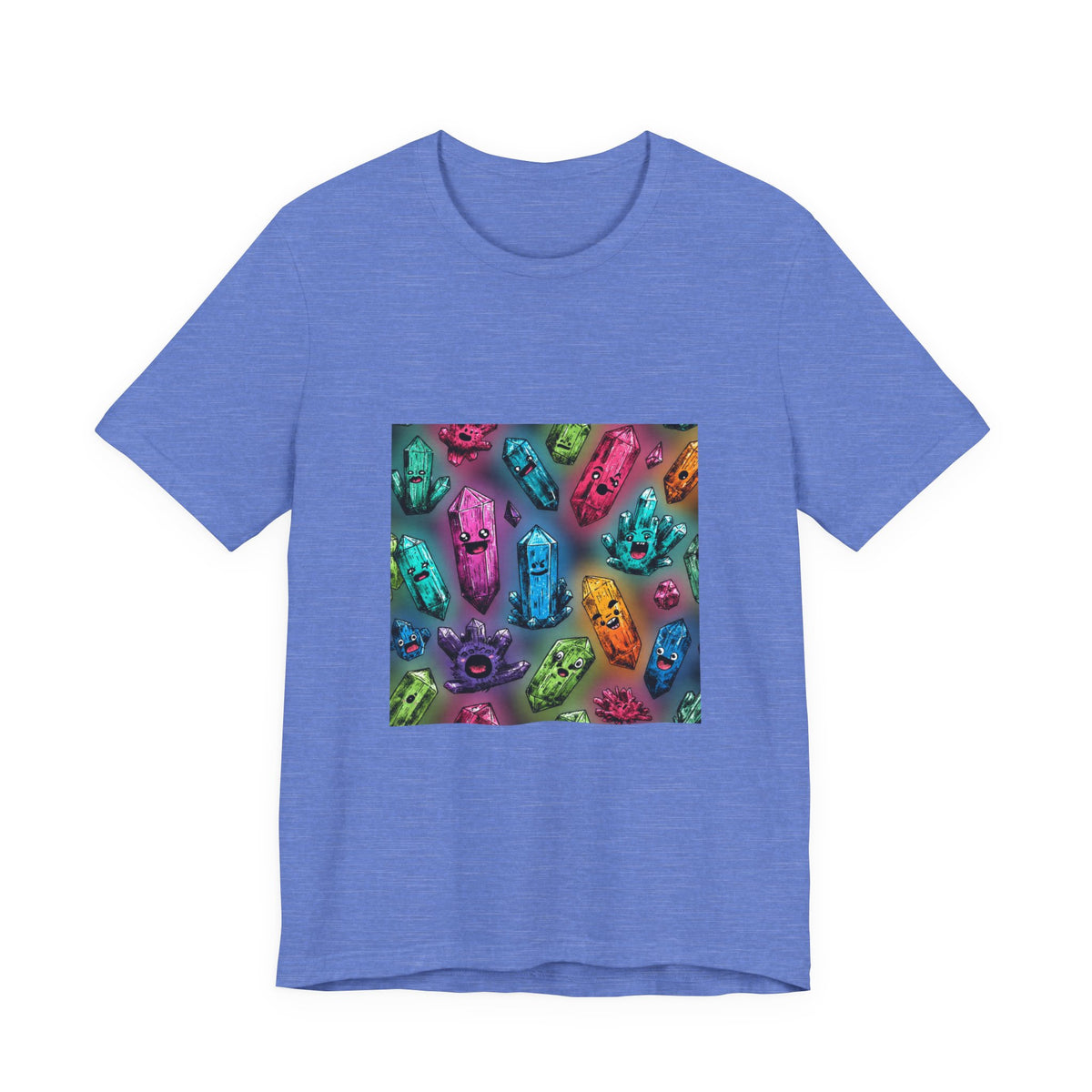 Colorful Crystal Characters T-Shirt | Royal, Navy & Purple