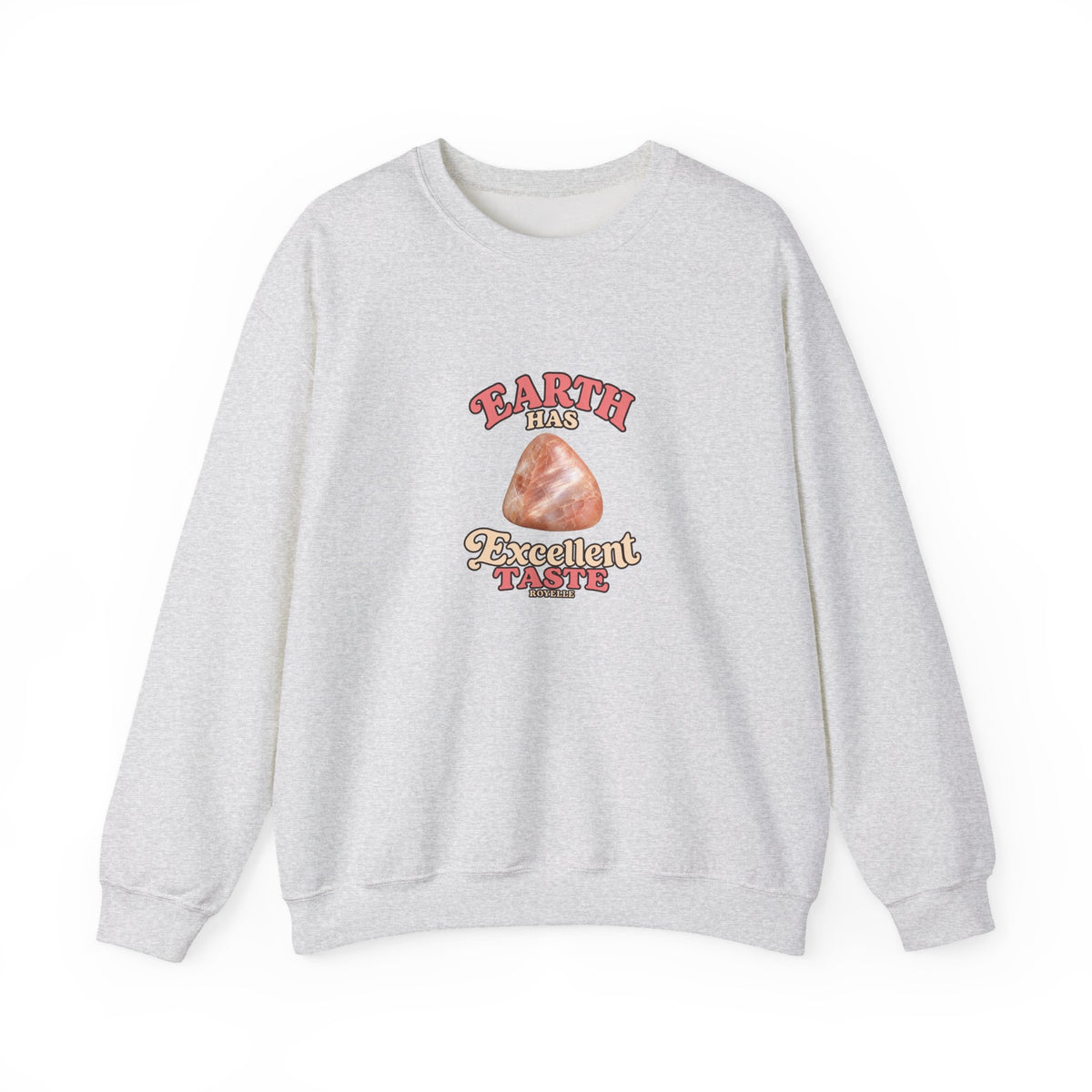 Earth Has Excellent Taste — Peach Moonstone Crewneck | Neutrals & Reds