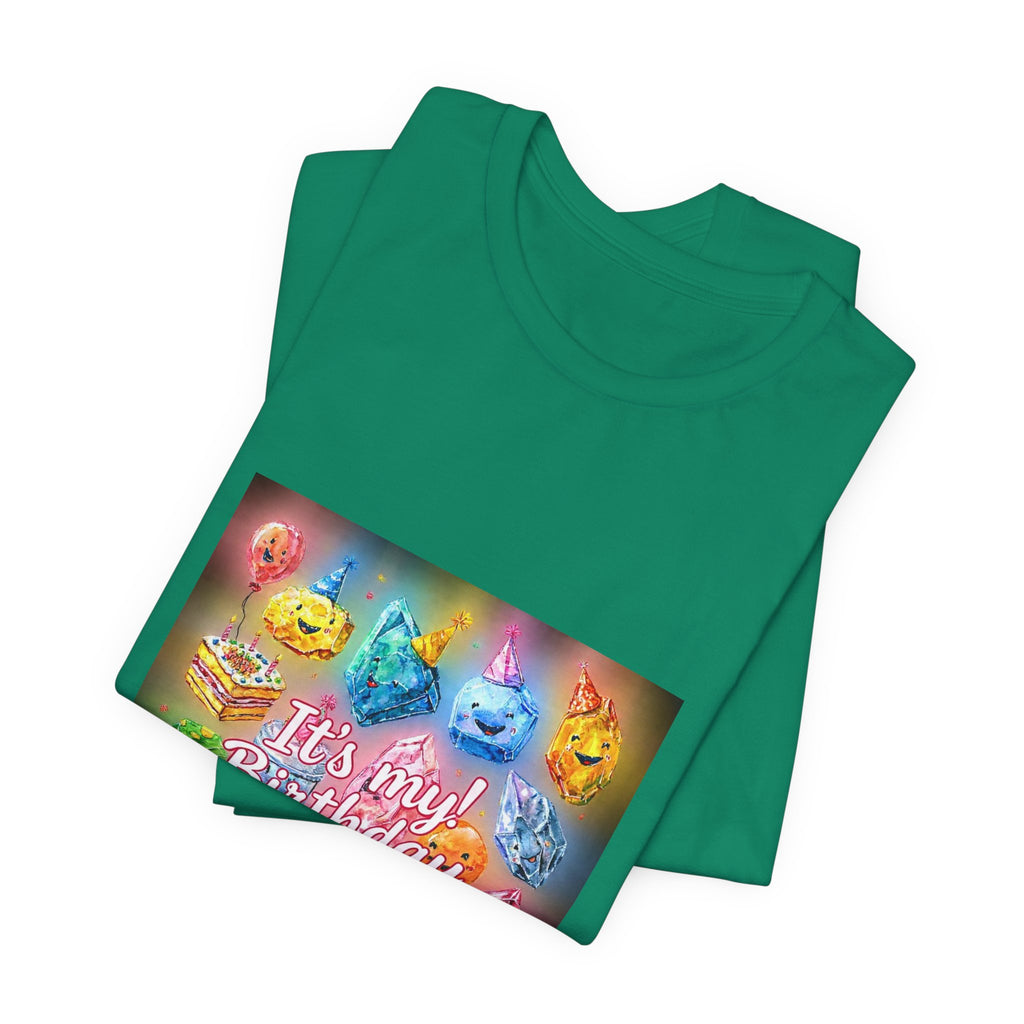 It's My Birthday Crystal Party T-Shirt | Greens