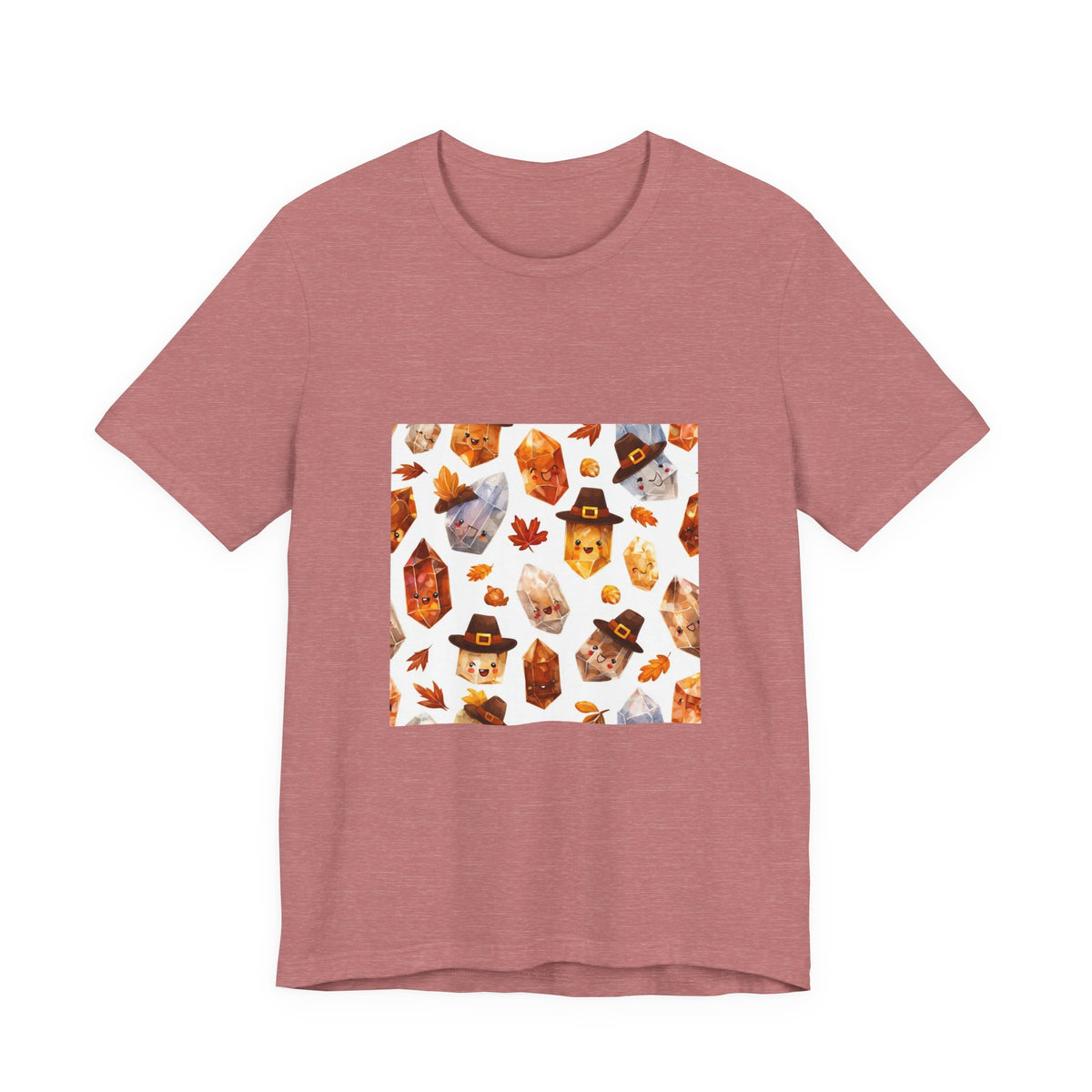 Thanksgiving Crystal Harvest T-Shirt | Earthy Reds & Browns