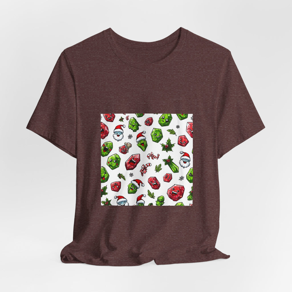 Christmas Crystal Cheer T-Shirt | Earthy Reds & Browns