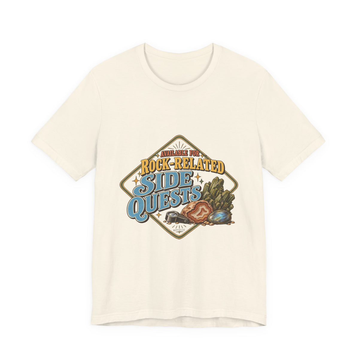 Available for Rock-Related Side Quests T-Shirt by Royelle — product mockup 3