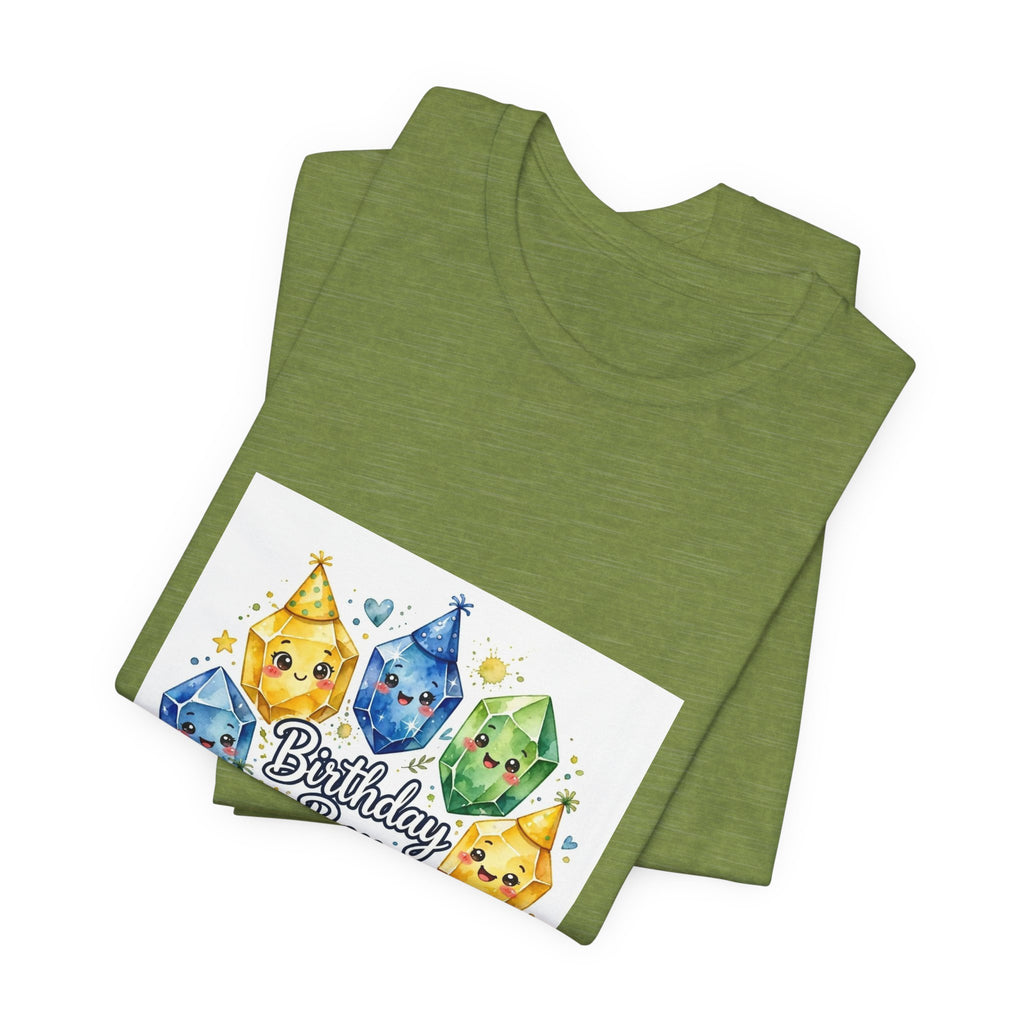 Birthday Boy Crystal Party T-Shirt | Greens