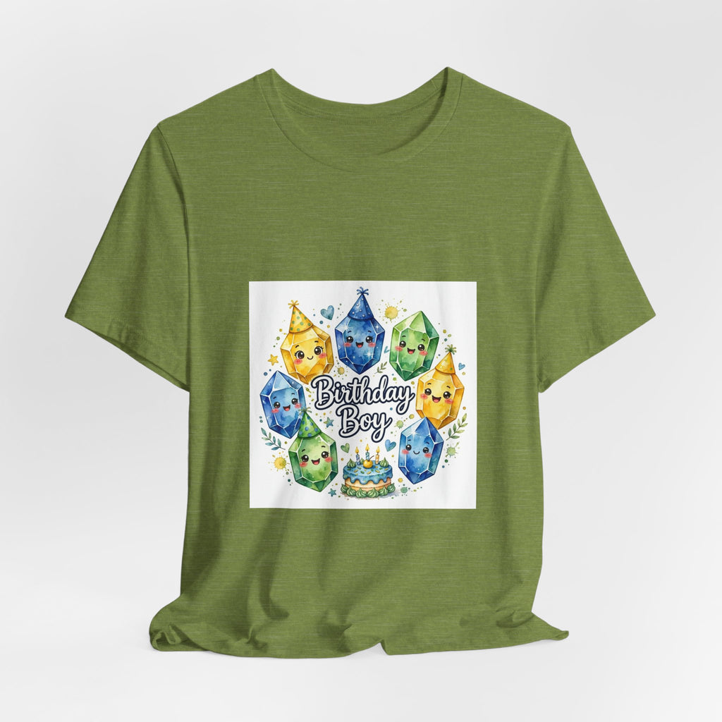 Birthday Boy Crystal Party T-Shirt | Greens