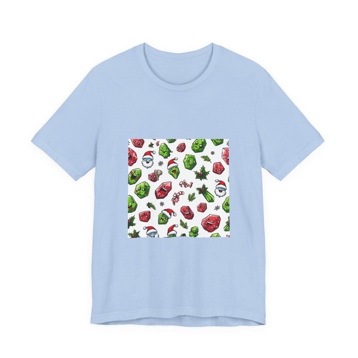 Christmas Crystal Cheer T-Shirt | Soft Blues
